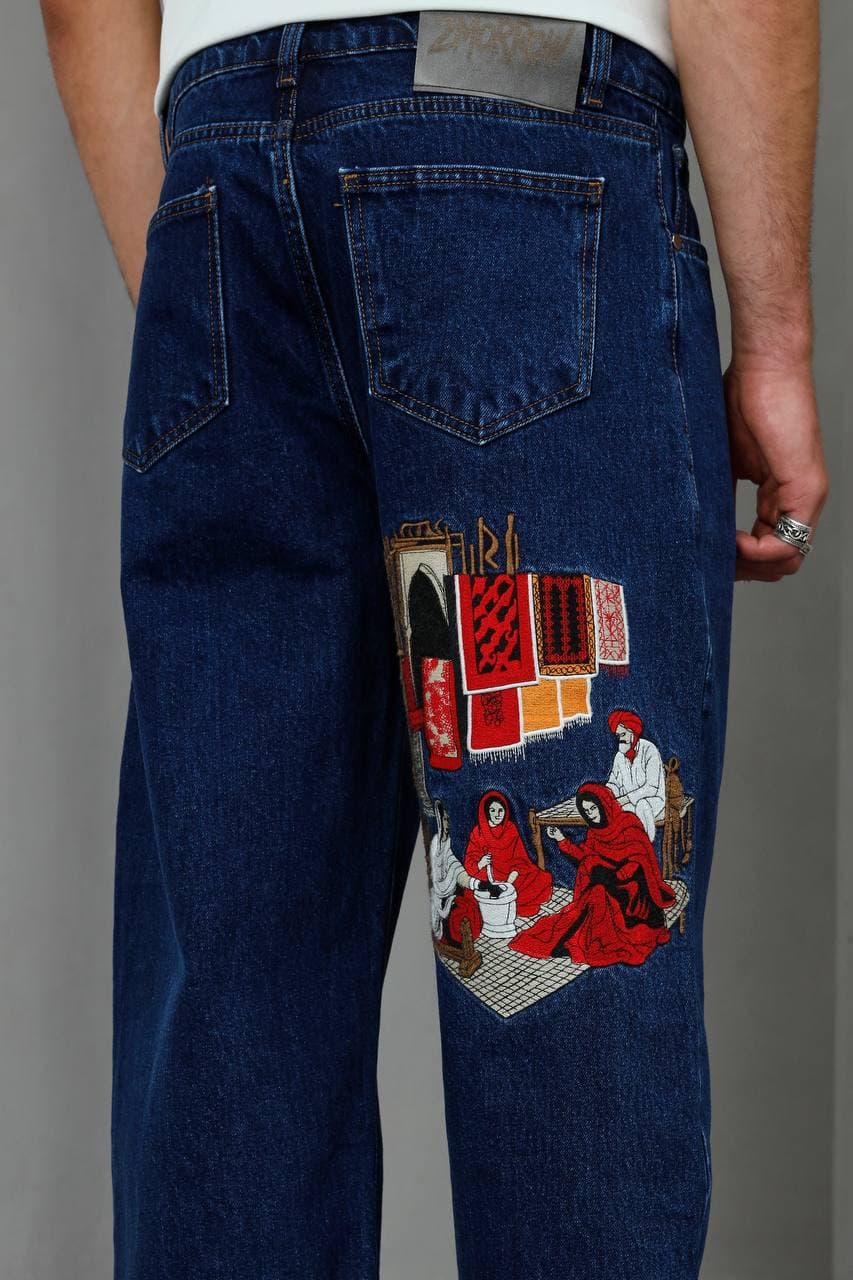Jean Baggy Motif Souk & Tapis Oriental — vue 3